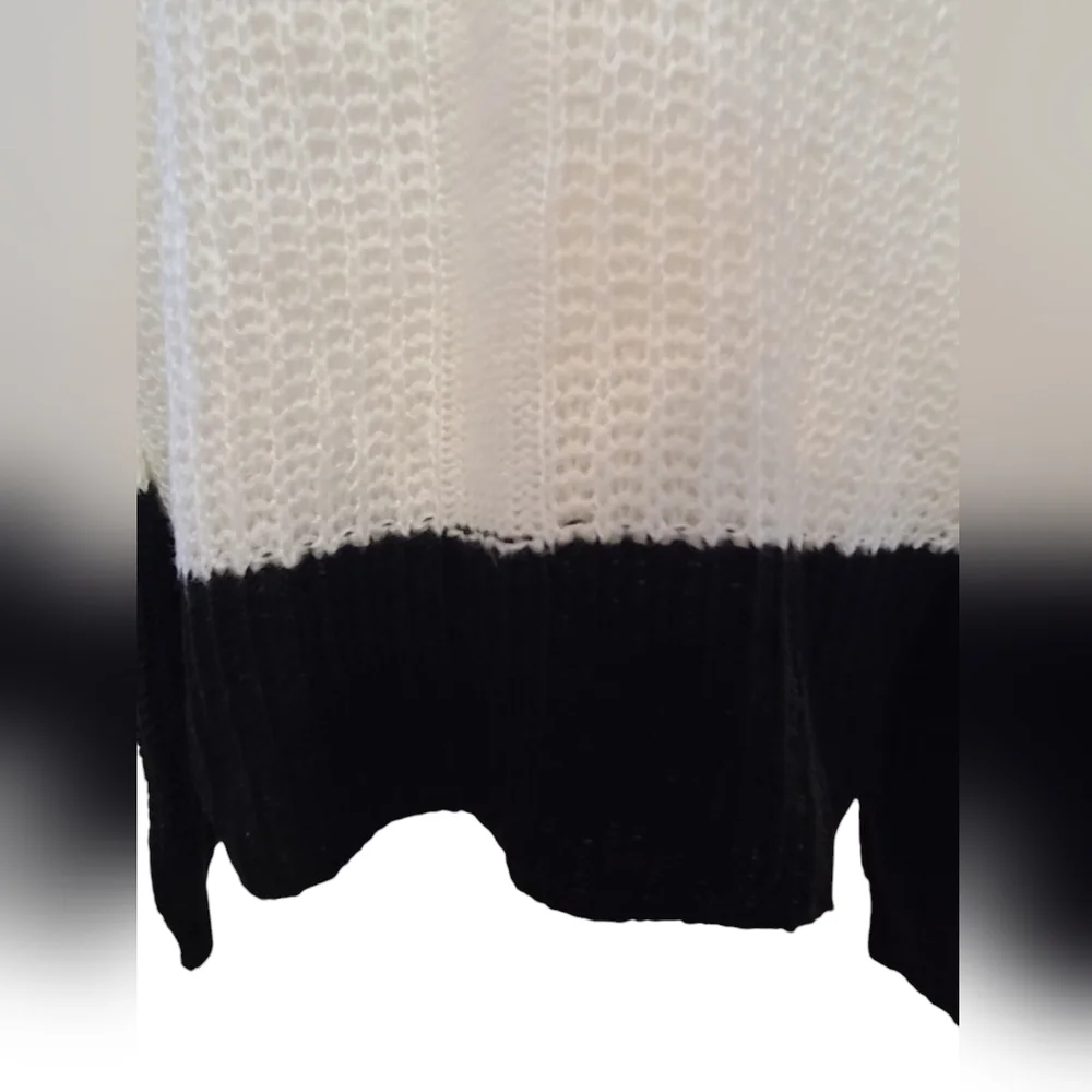 Derek Heart size 2X Black/White Sweater - Picture 7 of 9